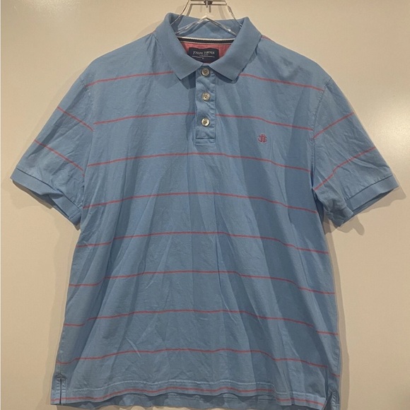Joseph Turner Yorkshire UK Striped Cotton Polo Shirt Men's Size‎ XL - Picture 1 of 6